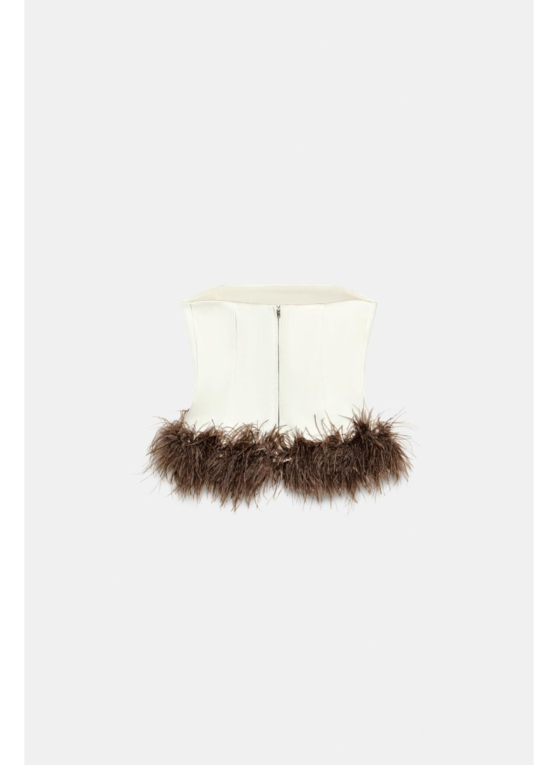 Топ бандо с перьями Топ бандо с перьями