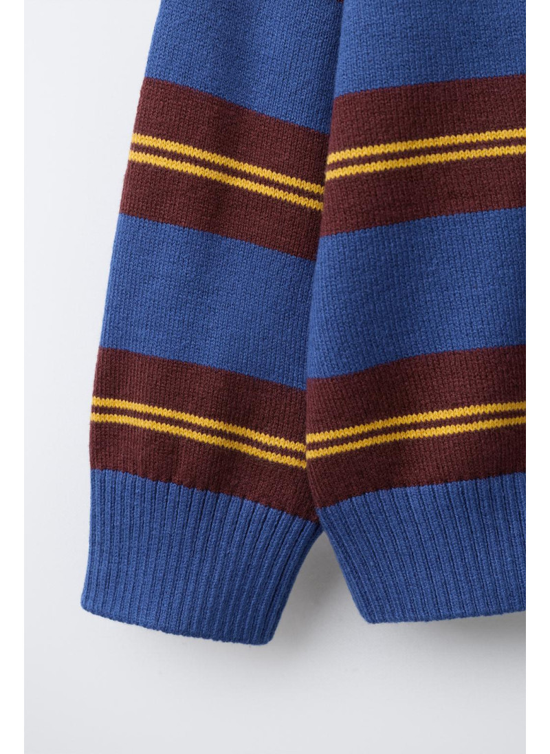 Поло из вязаного полотна в полоску Поло из вязаного полотна в полоску