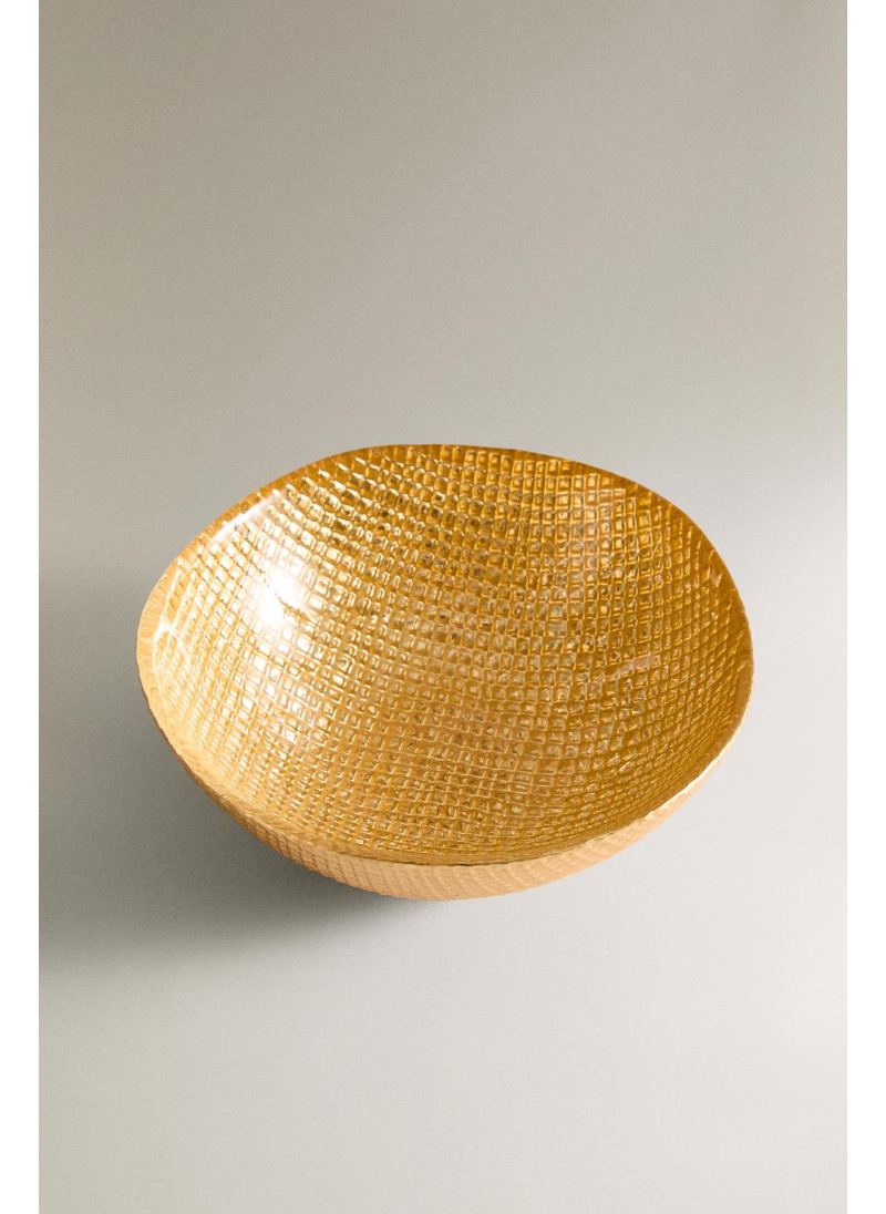 Золотая неправильная стеклянная чаша Золотая неправильная стеклянная чаша