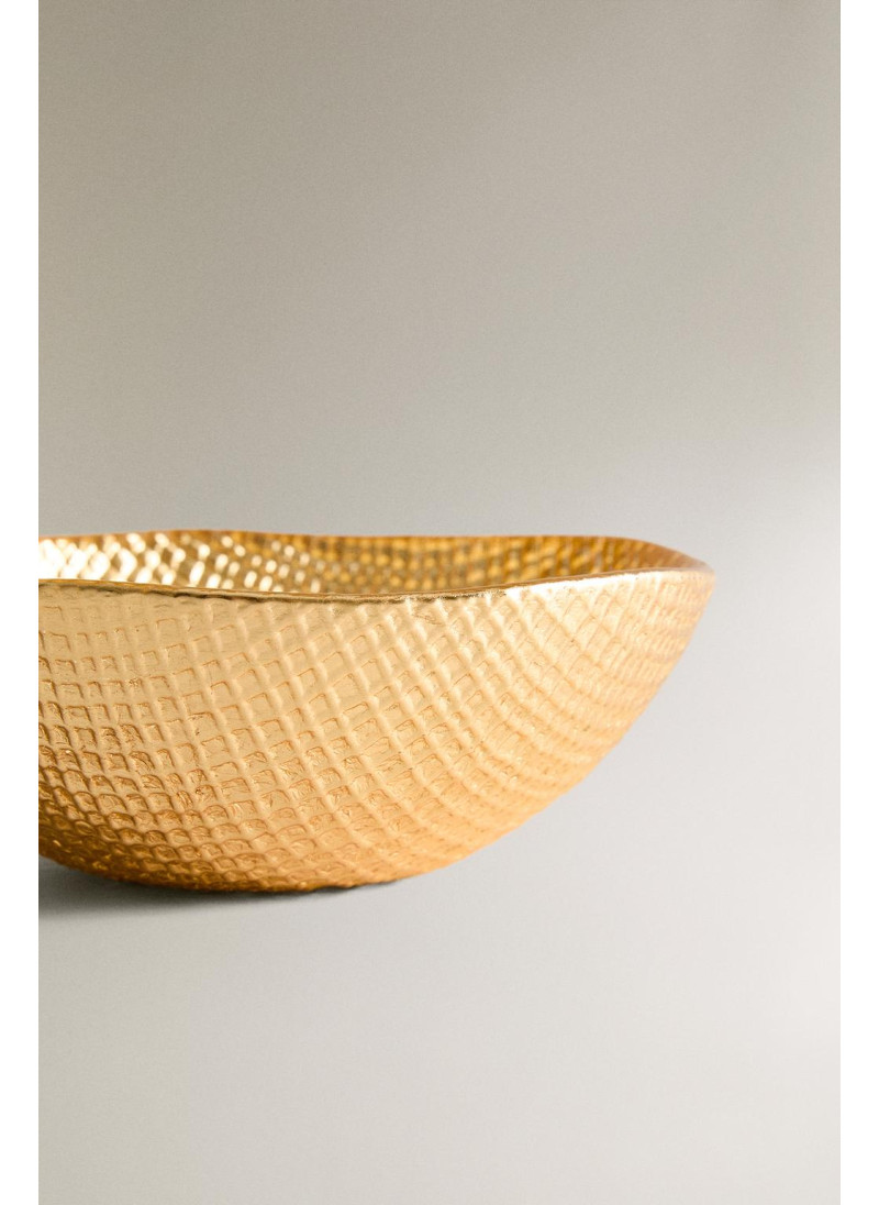 Золотая неправильная стеклянная чаша Золотая неправильная стеклянная чаша