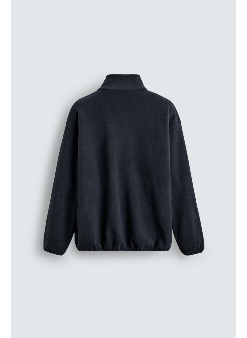 ТОЛСТОВКА ИЗ ПОЛАРФЛИСА НА МОЛНИИ С ВЫШИВКОЙ ТОЛСТОВКА ИЗ ПОЛАРФЛИСА НА МОЛНИИ С ВЫШИВКОЙ