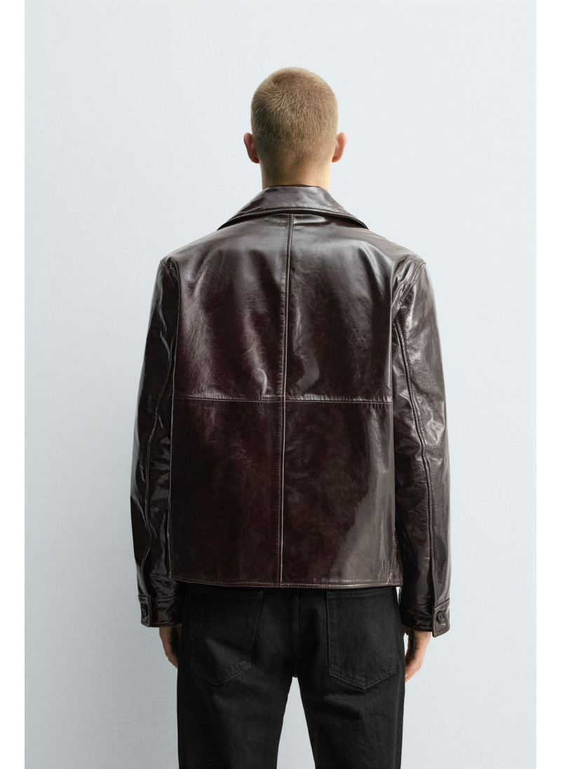 Мерцающий кожаный пиджак Мерцающий кожаный пиджак