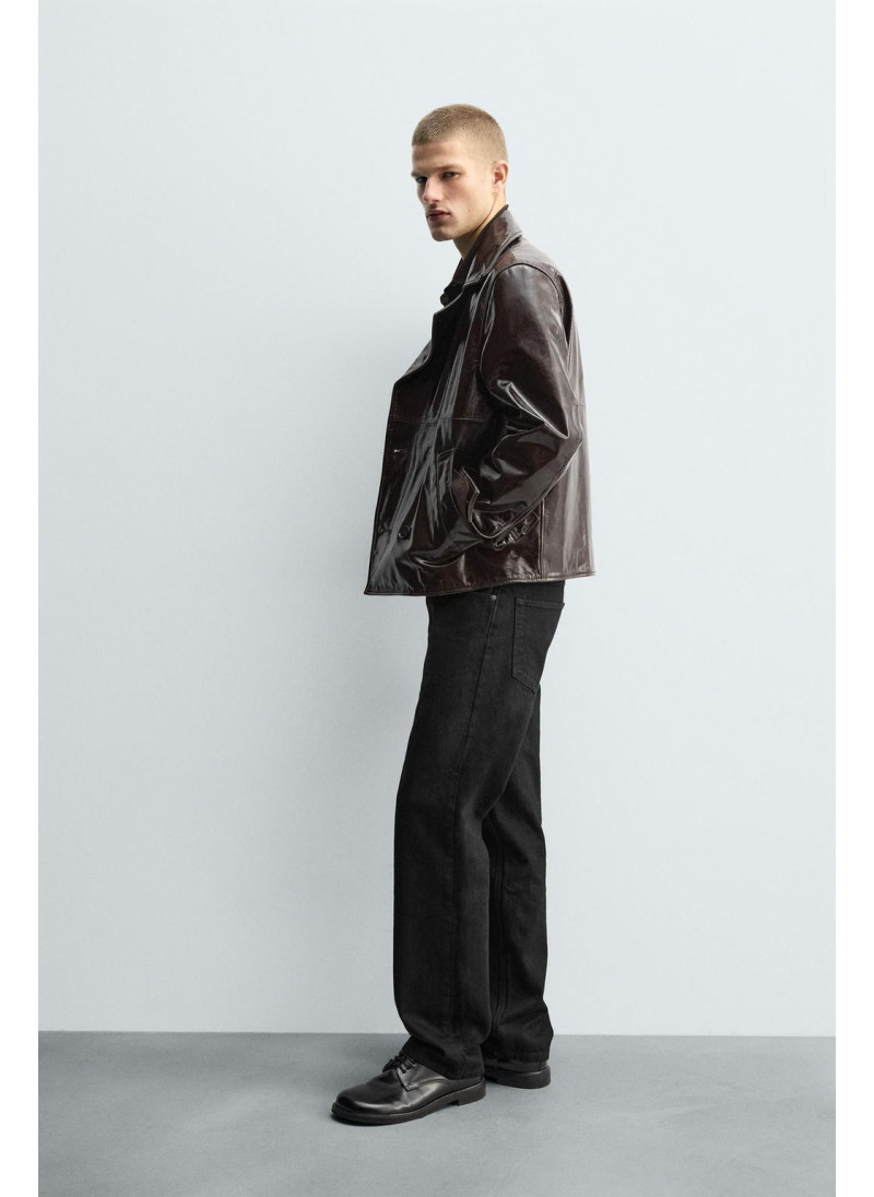 Мерцающий кожаный пиджак Мерцающий кожаный пиджак