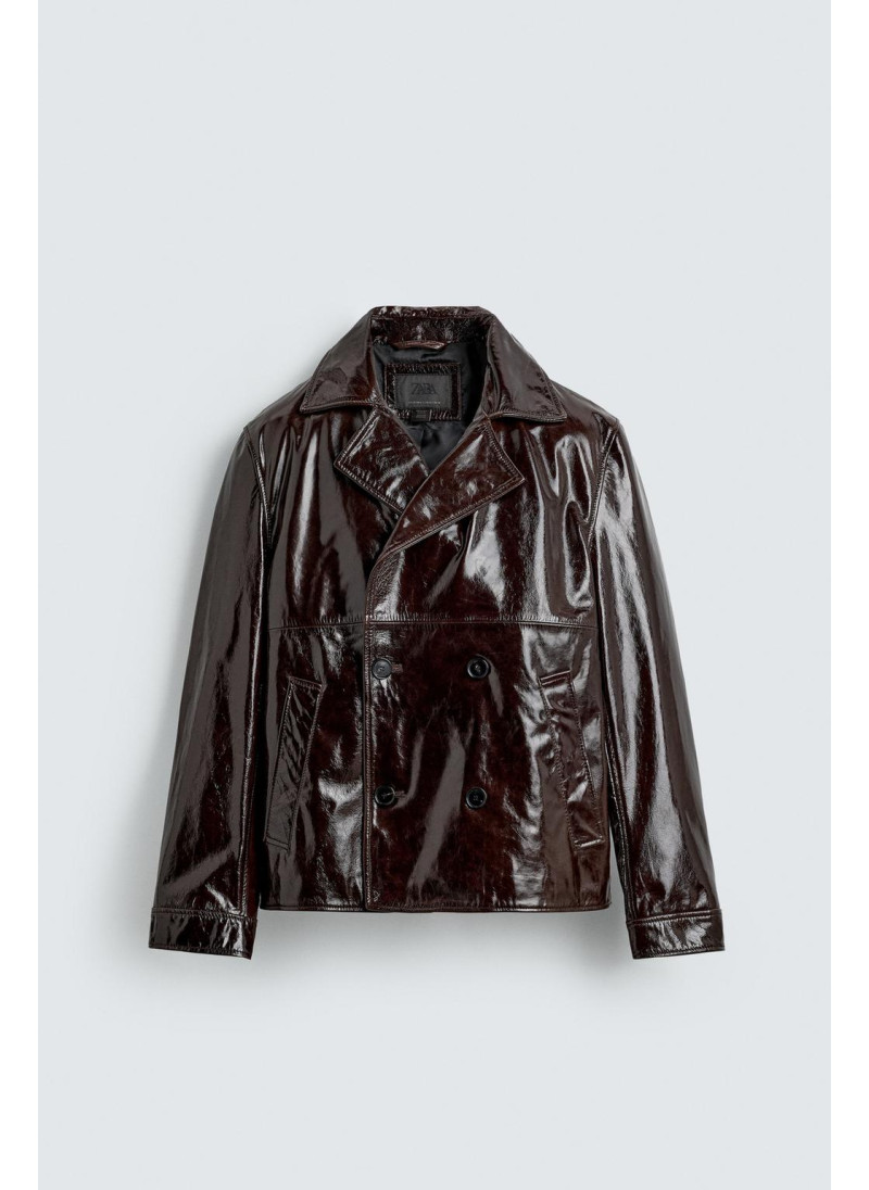 Мерцающий кожаный пиджак Мерцающий кожаный пиджак