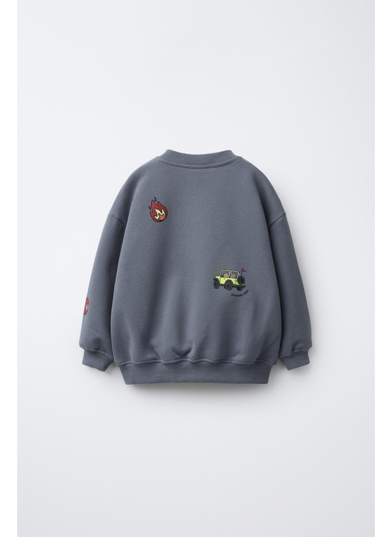 Свитшот с животным принтом Свитшот с животным принтом