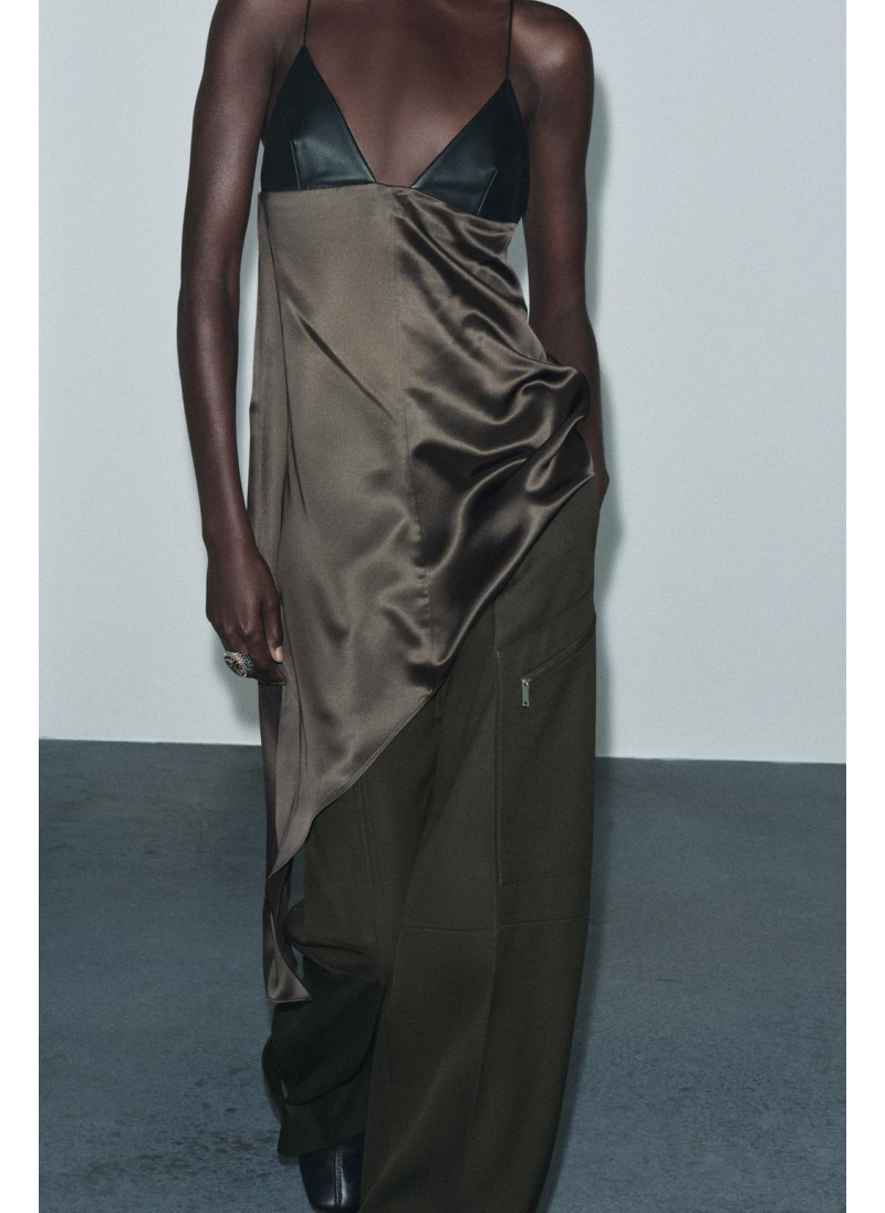 КОМБИНИРОВАННЫЙ АСИММЕТРИЧНЫЙ ТОП — ZW COLLECTION КОМБИНИРОВАННЫЙ АСИММЕТРИЧНЫЙ ТОП — ZW COLLECTION