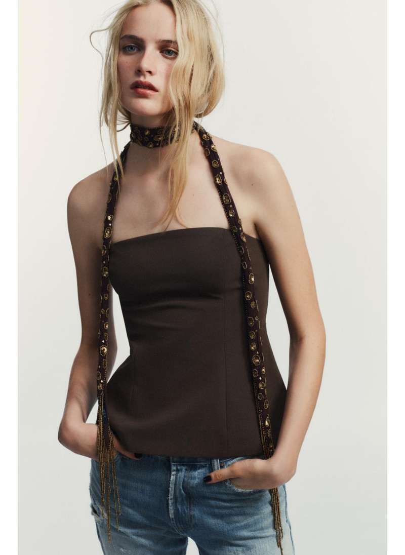 Топ без бретелек Топ без бретелек