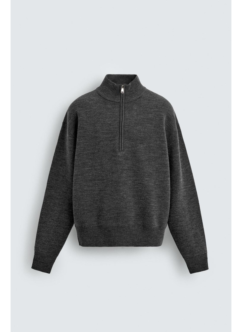 Джемпер с застежкой на молнии до четверти Джемпер с застежкой на молнии до четверти