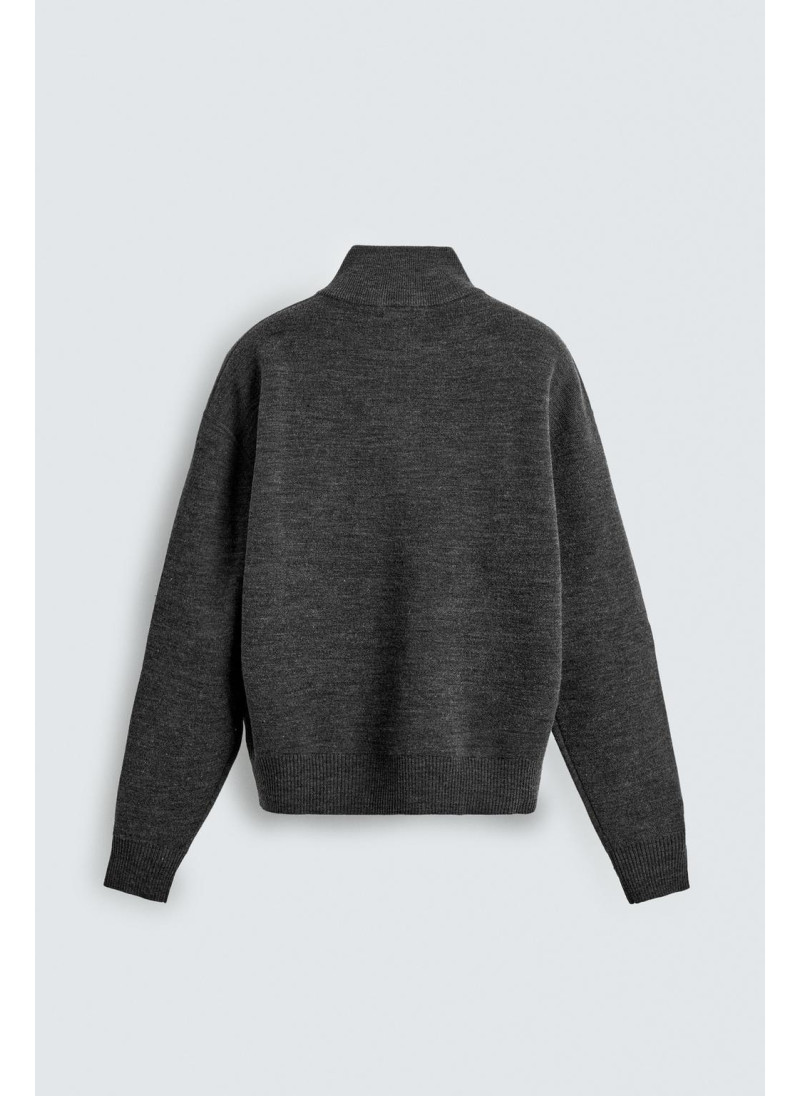 Джемпер с застежкой на молнии до четверти Джемпер с застежкой на молнии до четверти