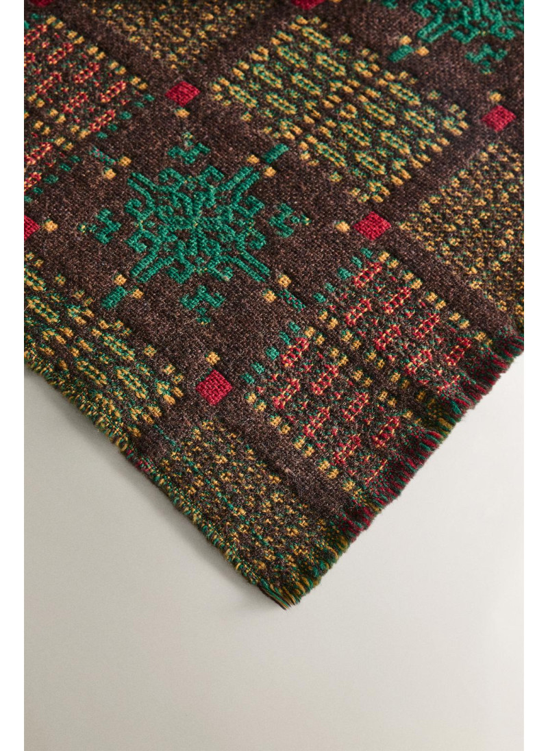 Плед с геометрическим узором на рождество Плед с геометрическим узором на рождество