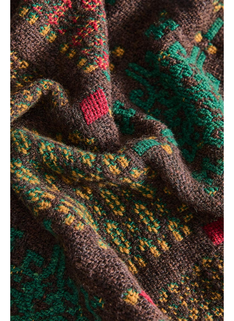 Плед с геометрическим узором на рождество Плед с геометрическим узором на рождество