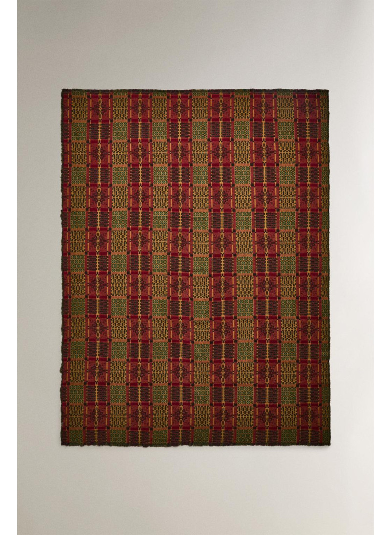 Плед с геометрическим узором на рождество Плед с геометрическим узором на рождество