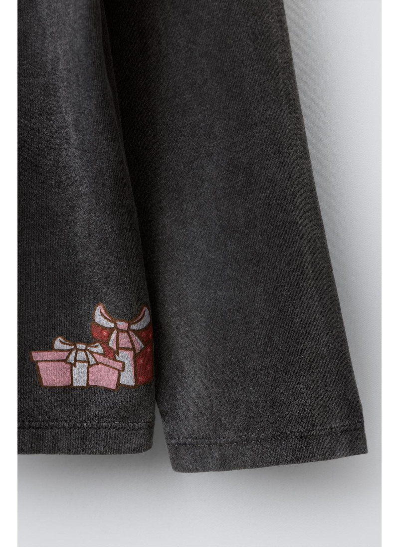 Футболка с длинным рукавом в стиле faded-effect capybara capyfun © Футболка с длинным рукавом в стиле faded-effect capybara capyfun ©