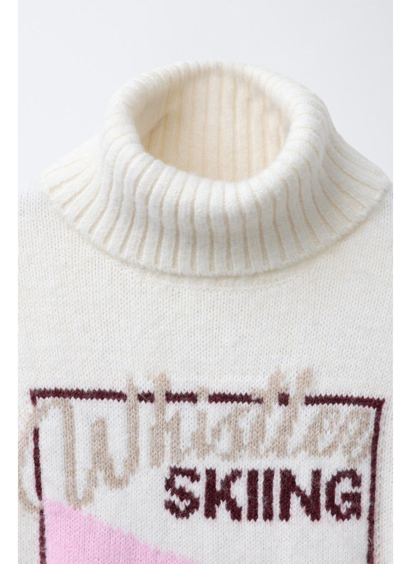 Вязаный свитер ski collection с рисунком лыжника Вязаный свитер ski collection с рисунком лыжника