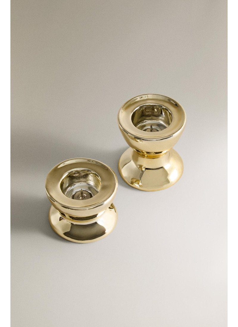 Металлический фарфоровый подсвечник для рождества Металлический фарфоровый подсвечник для рождества