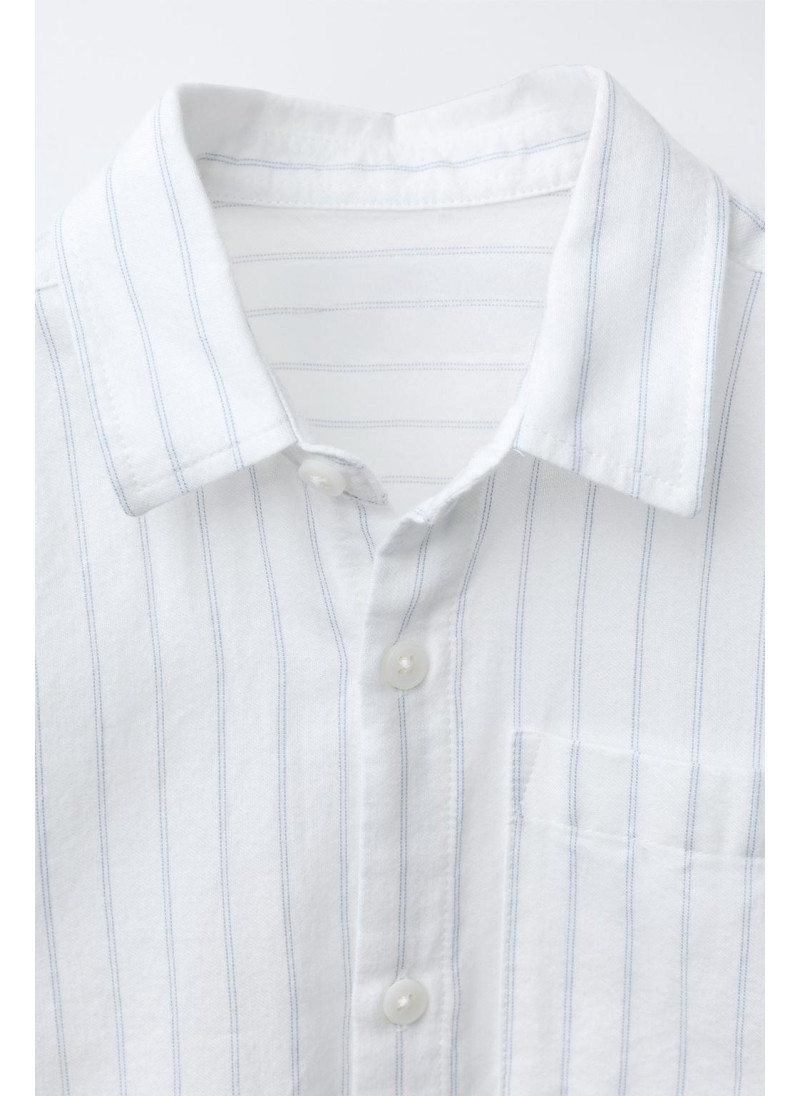 Теплая рубашка в полоску Теплая рубашка в полоску