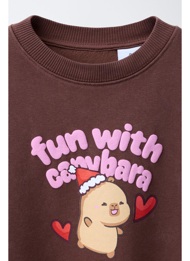 Свитшот с принтом capybara capyfun © Свитшот с принтом capybara capyfun ©