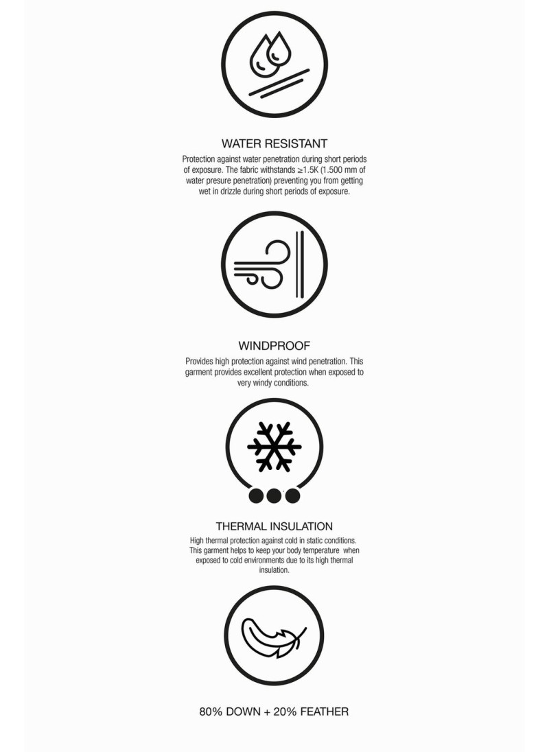 Металлическая водостойкая и ветрозащитная пуховая куртка recco® system ski collection Металлическая водостойкая и ветрозащитная пуховая куртка recco® system ski collection