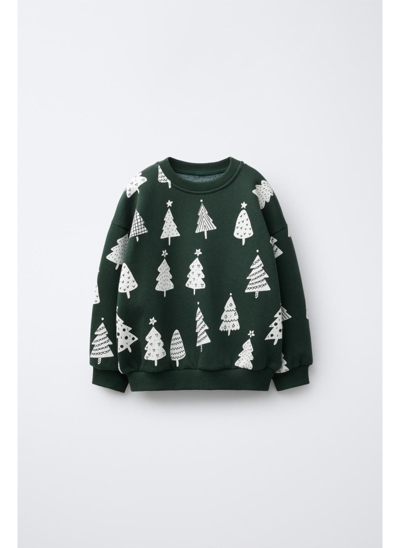 Свитшот с принтом дерева