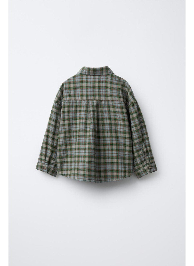 Рубашка в клетку с карманом Рубашка в клетку с карманом