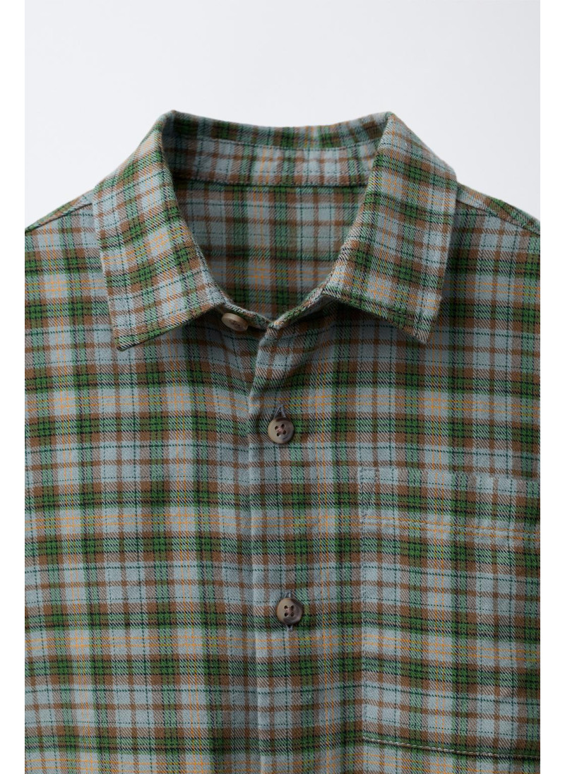 Рубашка в клетку с карманом Рубашка в клетку с карманом