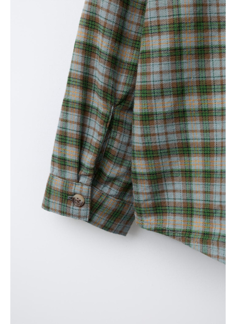 Рубашка в клетку с карманом Рубашка в клетку с карманом