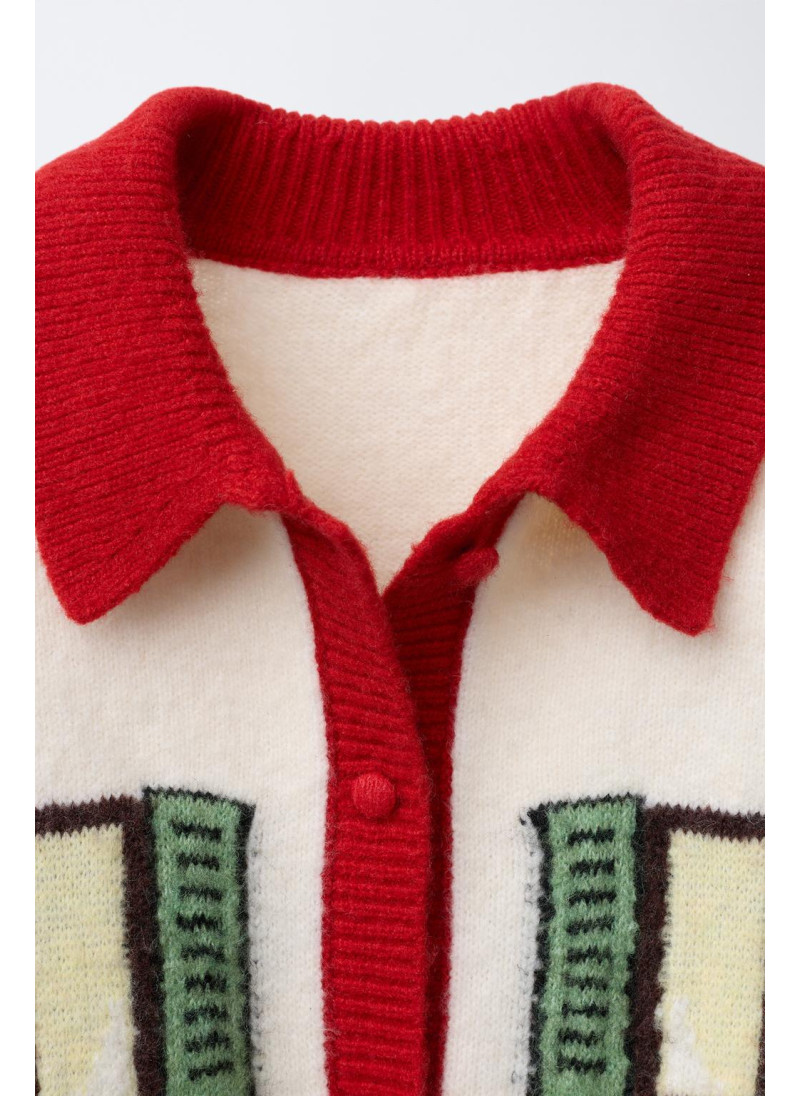 КАРДИГАН С ВЫШИВКОЙ И БАНТАМИ КАРДИГАН С ВЫШИВКОЙ И БАНТАМИ