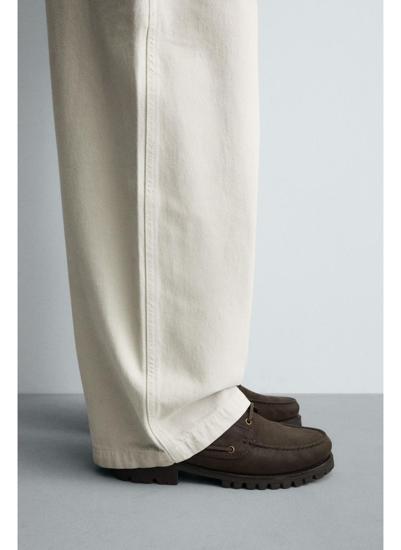 Кожаные палубные туфли Кожаные палубные туфли