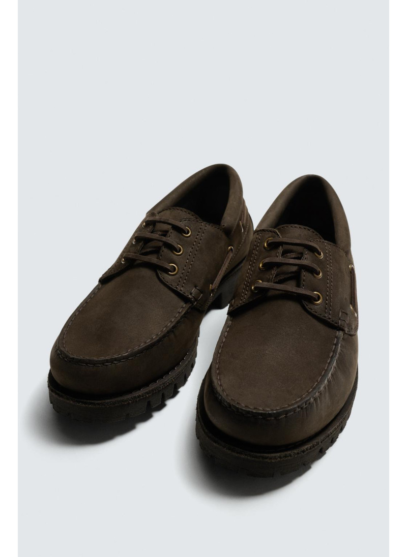 Кожаные палубные туфли Кожаные палубные туфли