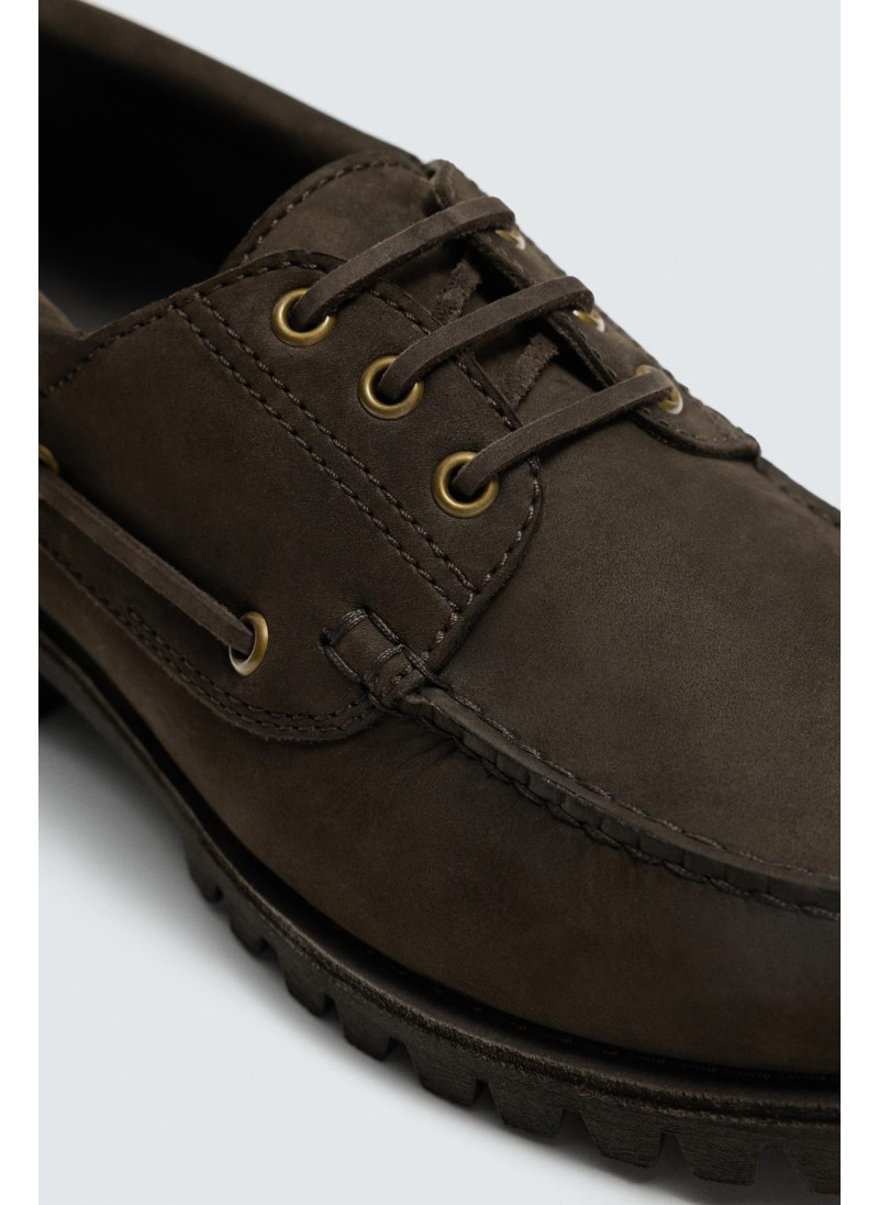 Кожаные палубные туфли Кожаные палубные туфли