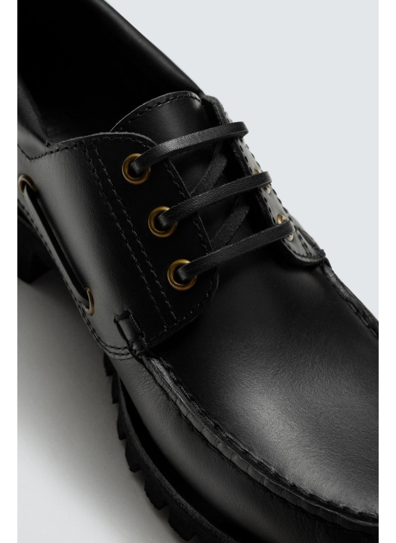 Кожаные палубные туфли Кожаные палубные туфли