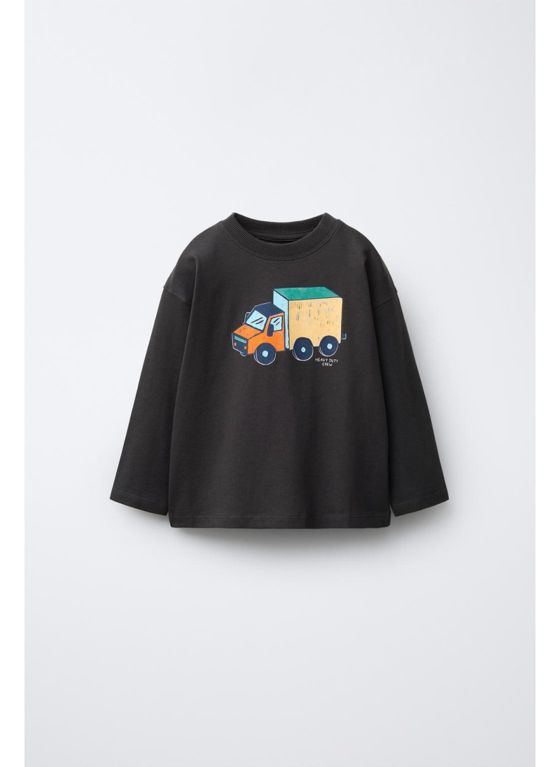 Футболка с принтом транспо�...