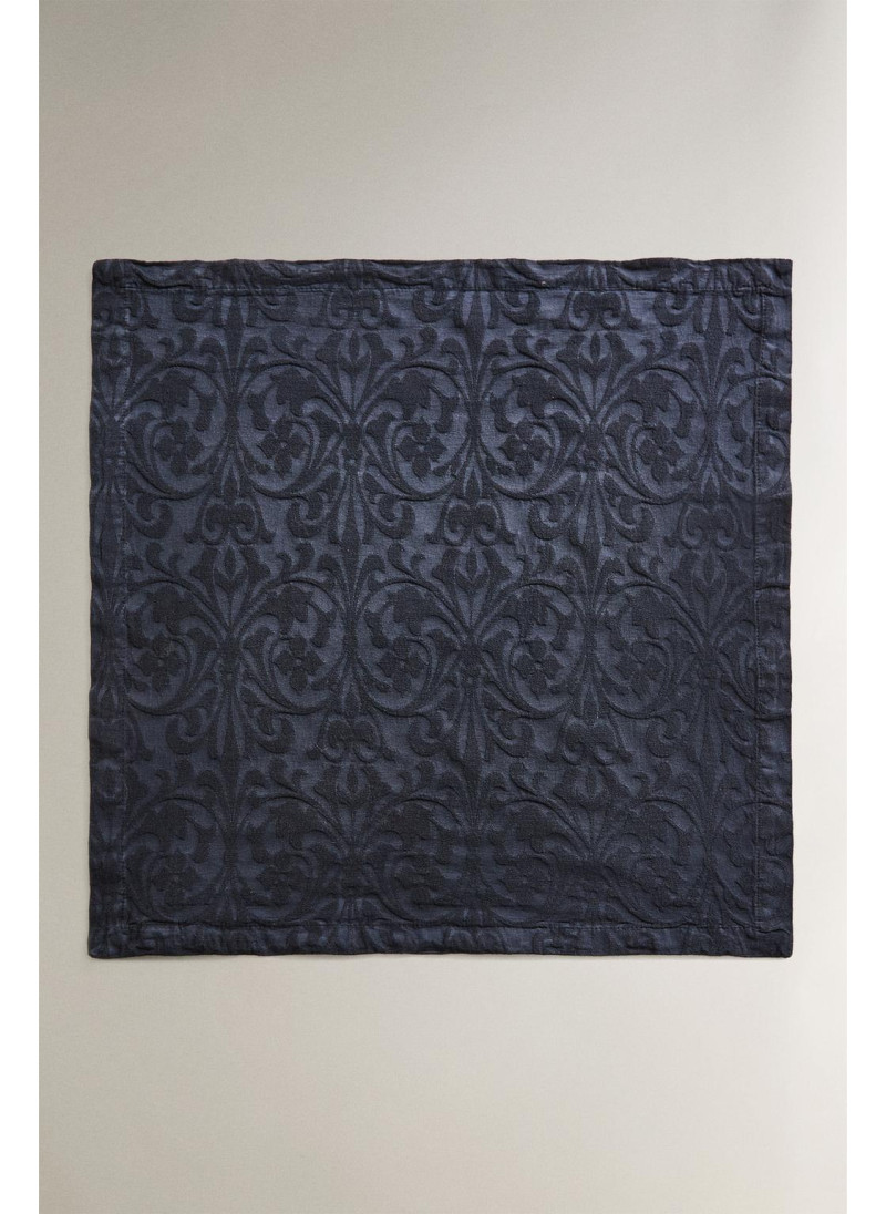 Набор из двух хлопковых салфеток с цветочным жаккардовым узором Набор из двух хлопковых салфеток с цветочным жаккардовым узором