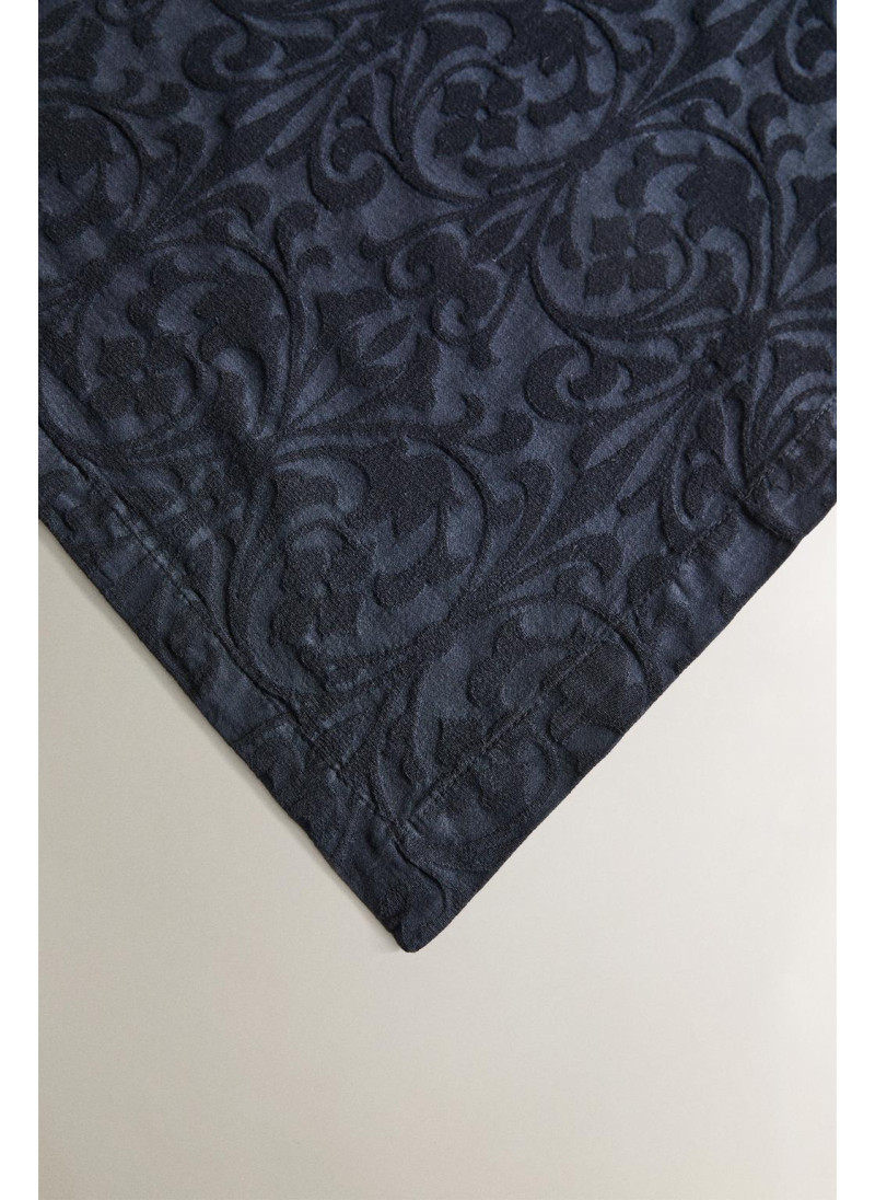 Набор из двух хлопковых салфеток с цветочным жаккардовым узором Набор из двух хлопковых салфеток с цветочным жаккардовым узором