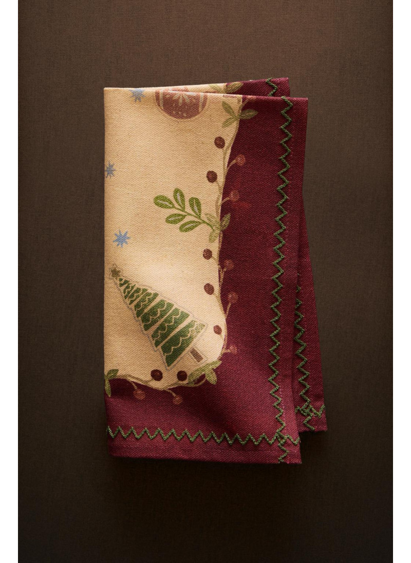 Набор рождественских салфеток с рисунком (набор из 2) Набор рождественских салфеток с рисунком (набор из 2)