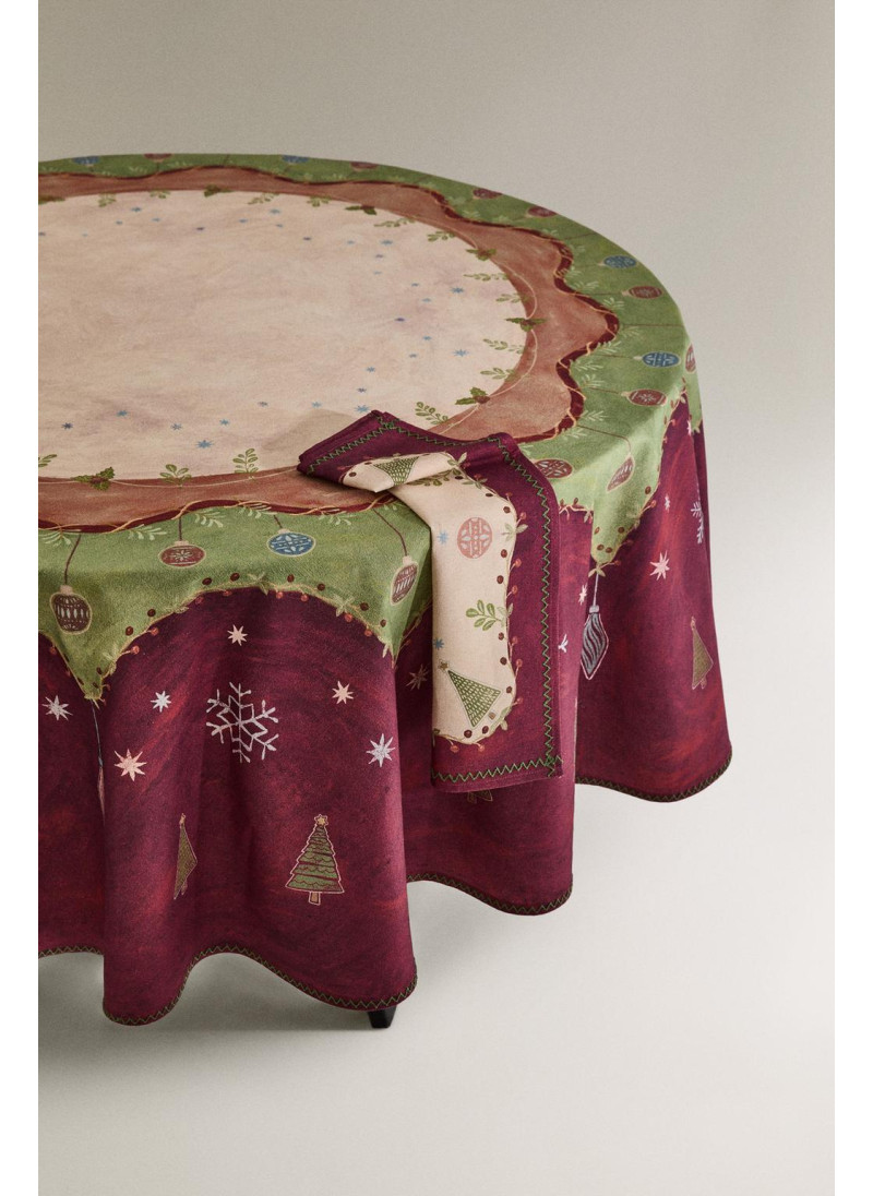 Хлопковый скатерть с новог�...