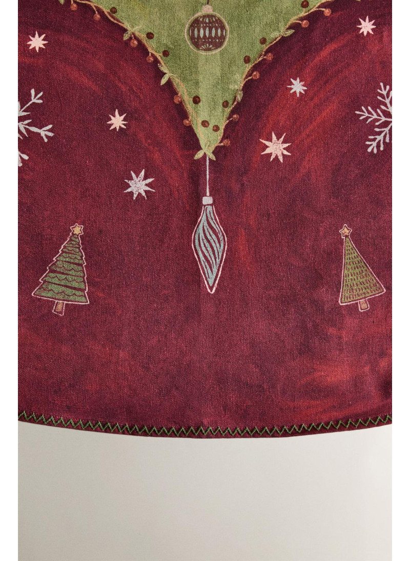 Хлопковый скатерть с новогодним принтом Хлопковый скатерть с новогодним принтом