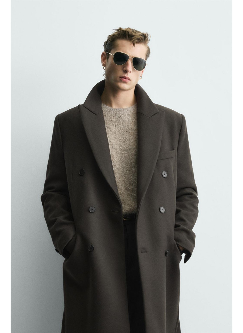 Пальто с двубортной застежкой из ограниченной коллекции из шерсти manteco® Пальто с двубортной застежкой из ограниченной коллекции из шерсти manteco®