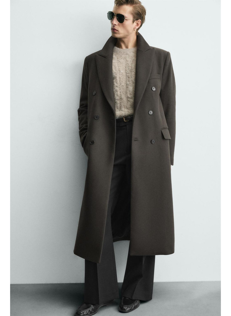 Пальто с двубортной застежкой из ограниченной коллекции из шерсти manteco® Пальто с двубортной застежкой из ограниченной коллекции из шерсти manteco®