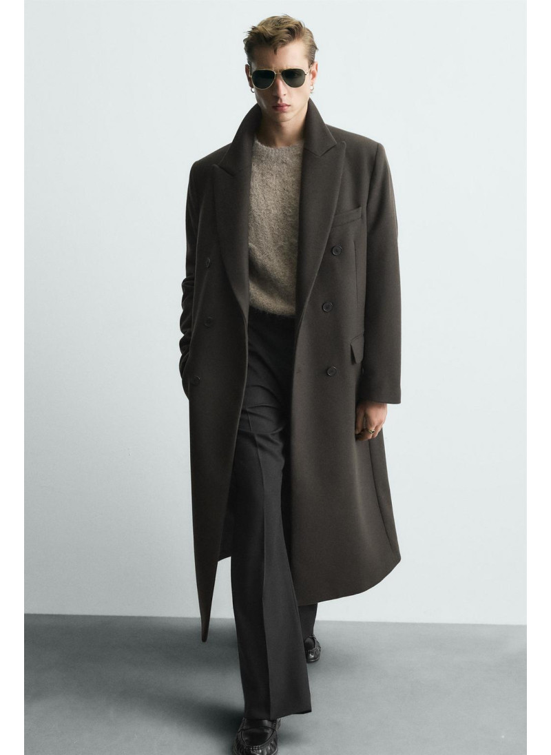 Пальто с двубортной застежкой из ограниченной коллекции из шерсти manteco® Пальто с двубортной застежкой из ограниченной коллекции из шерсти manteco®
