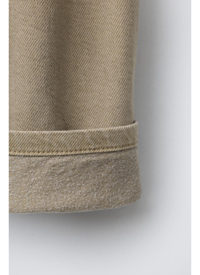 Теплые клетчатые карго брюки из твила Теплые клетчатые карго брюки из твила