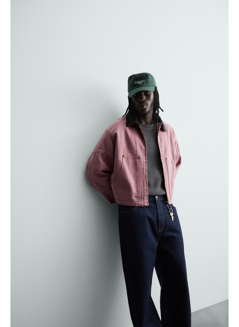 Куртка с контрастным воротником Куртка с контрастным воротником