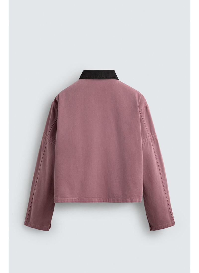 Куртка с контрастным воротником Куртка с контрастным воротником