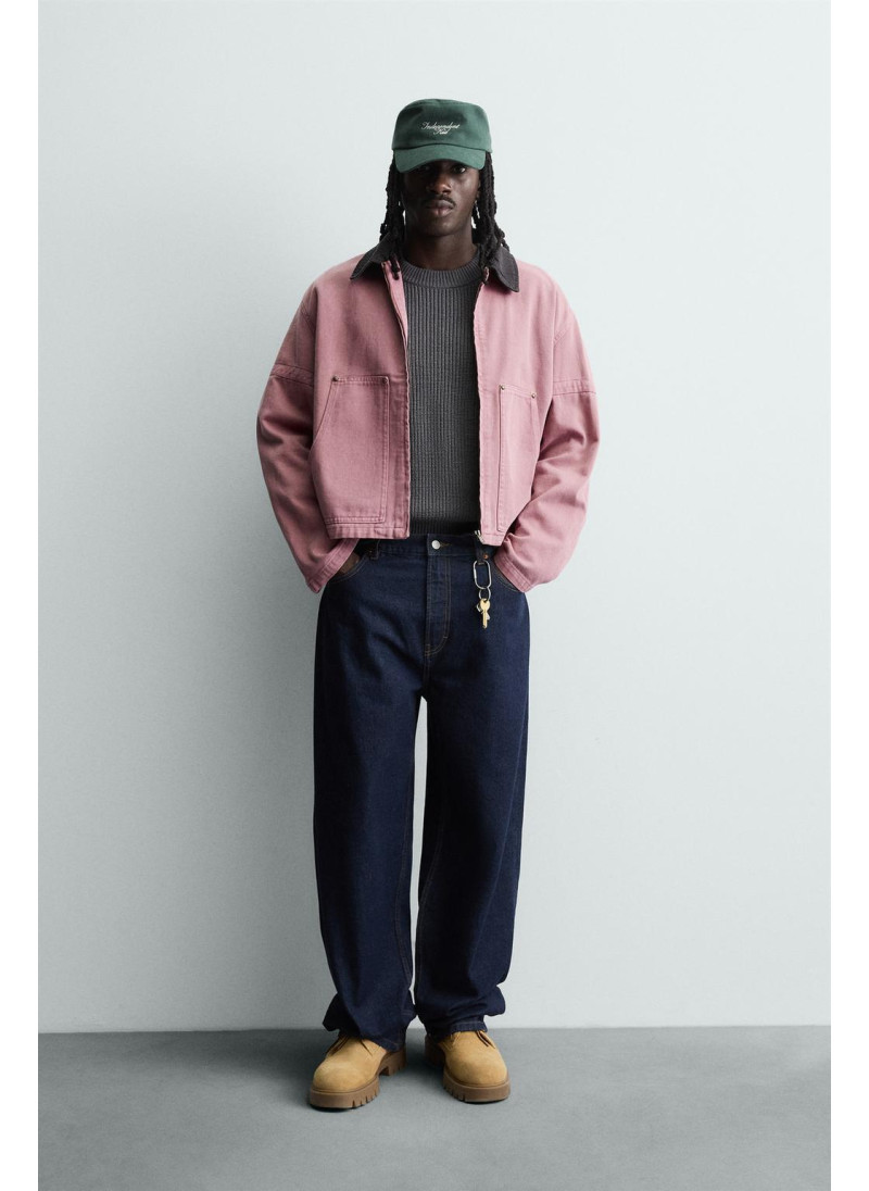 Куртка с контрастным ворот�...