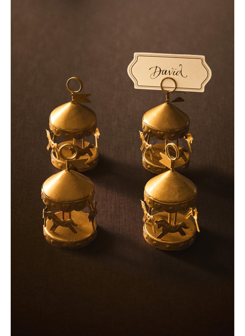 Держатели для карточек christmas carousel (упаковка из 4 штук) Держатели для карточек christmas carousel (упаковка из 4 штук)