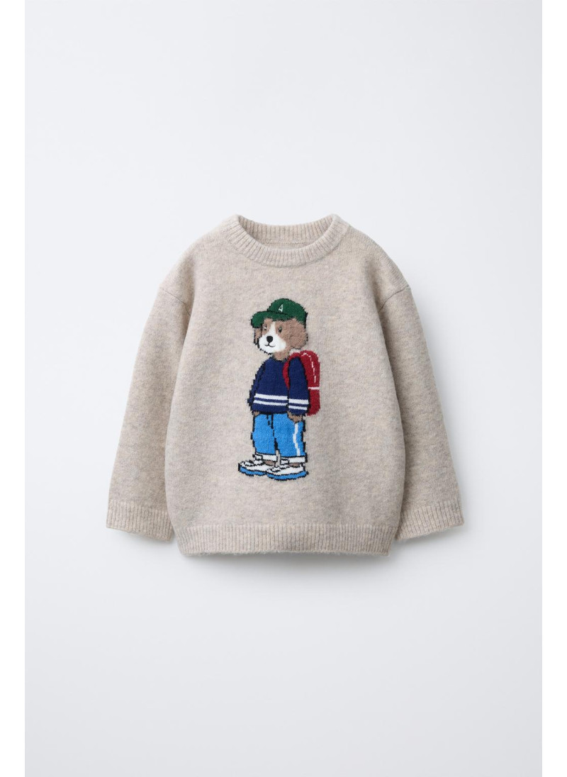 Свитер из мягкого вязаного ...