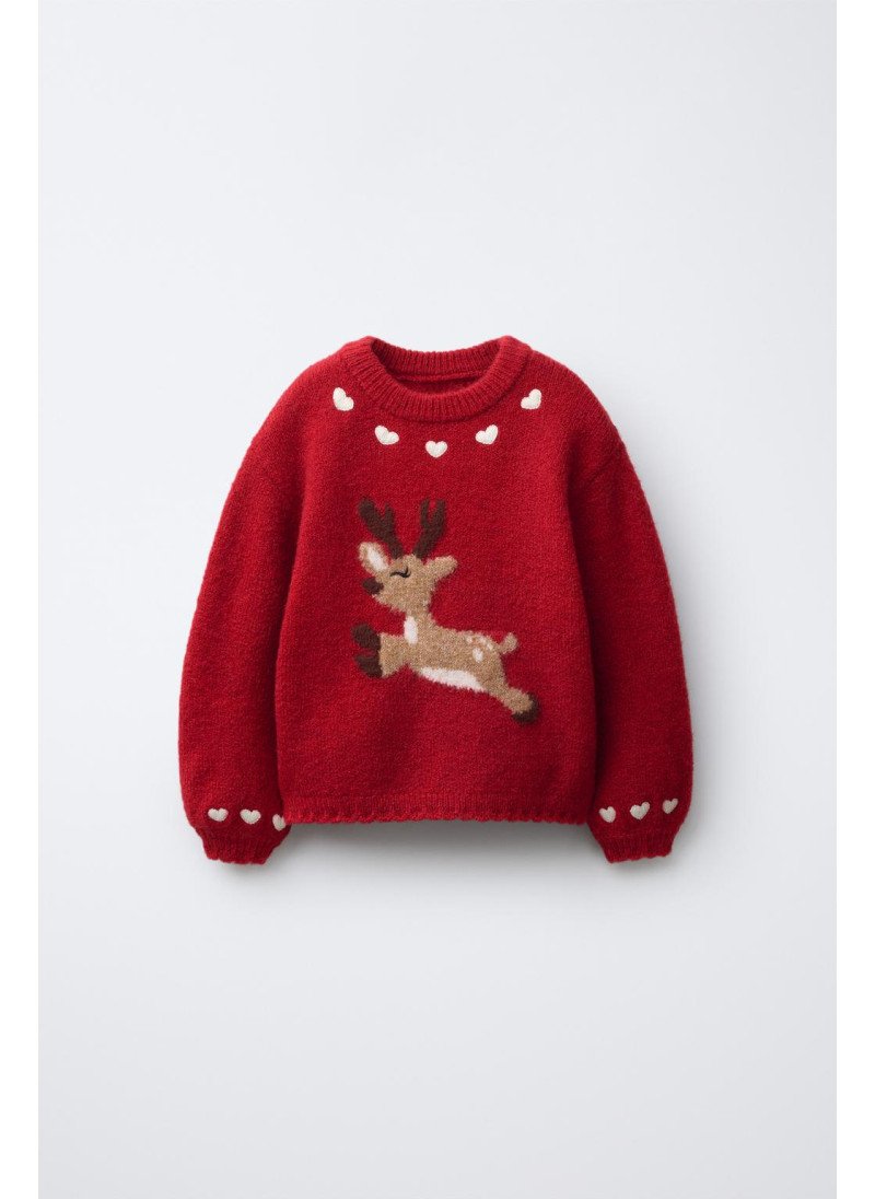 Вязанный свитер с принтом о...