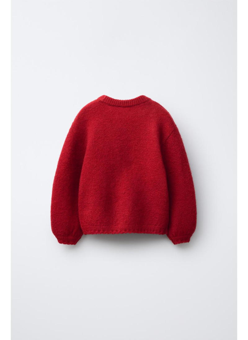 Вязанный свитер с принтом оленя Вязанный свитер с принтом оленя