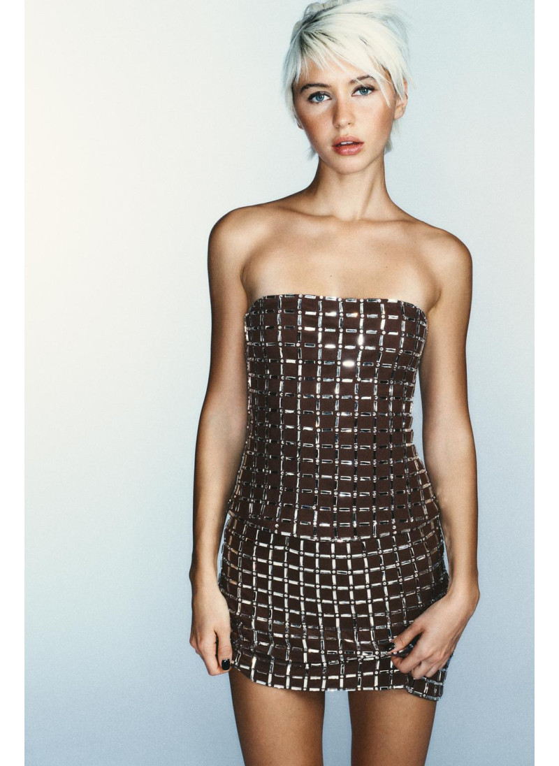 Топ-бандо из мерцающей сетки Топ-бандо из мерцающей сетки