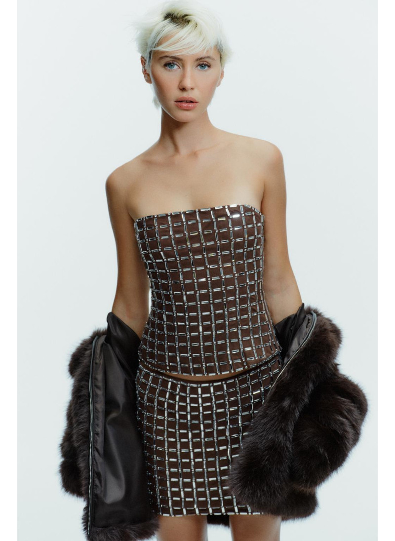 Топ-бандо из мерцающей сетки Топ-бандо из мерцающей сетки